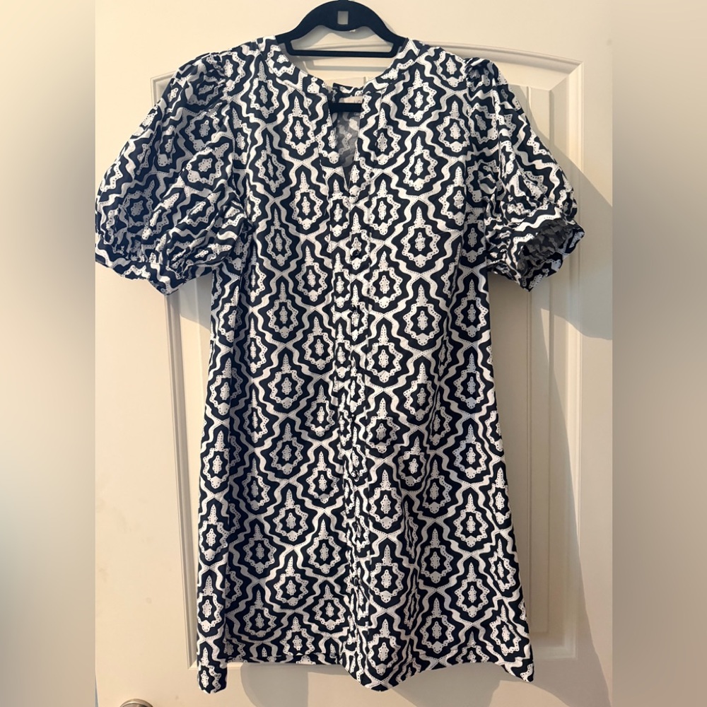 Black and White Patterned Dress